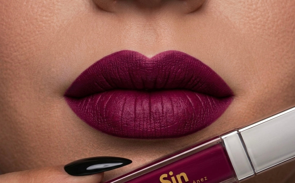 Labial Purple Glitz - Espejo & Luz led